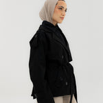 Trench Jacket Black - AB ESSENTIALS
