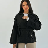 Trench Jacket Black - AB ESSENTIALS