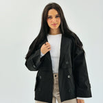 Trench Jacket Black - AB ESSENTIALS