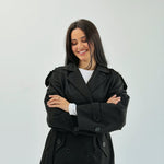 Trench Jacket Black - AB ESSENTIALS