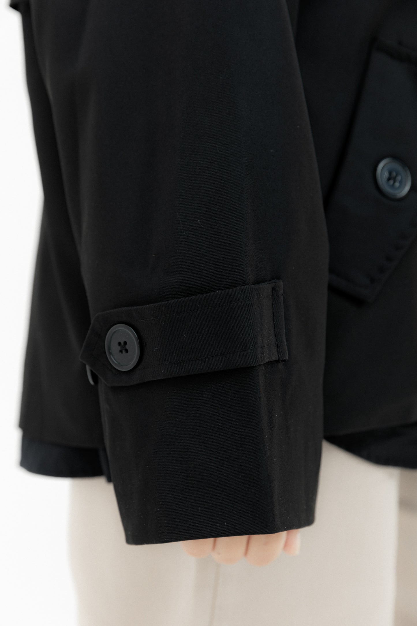 Trench Jacket Black - AB ESSENTIALS