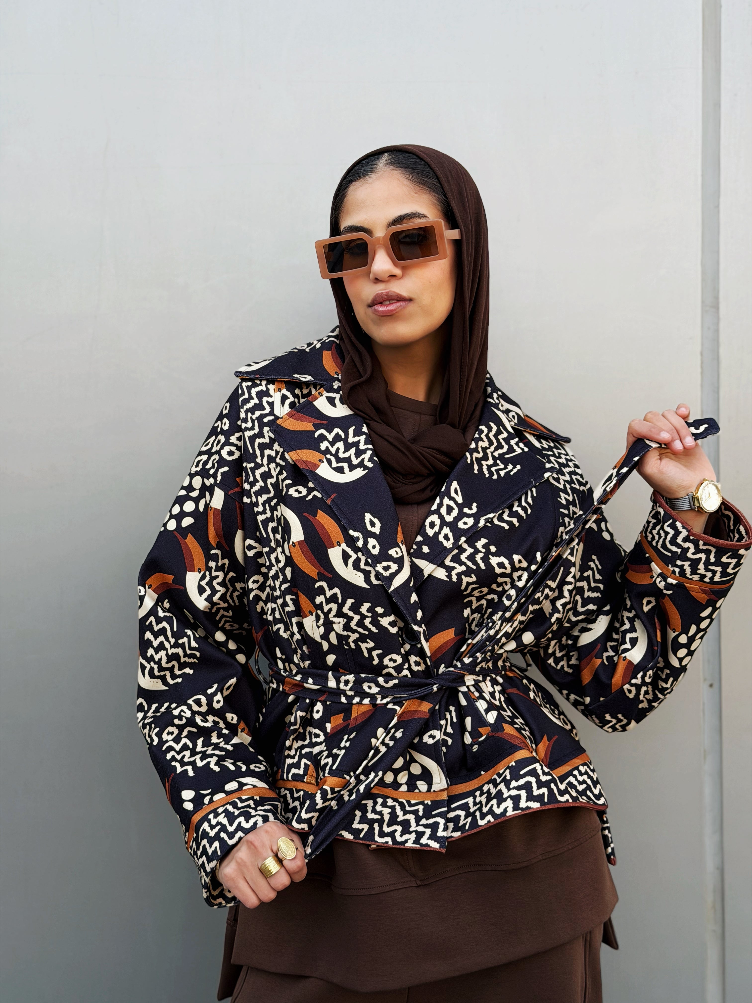 Tropical Black Jacket - AB ESSENTIALS