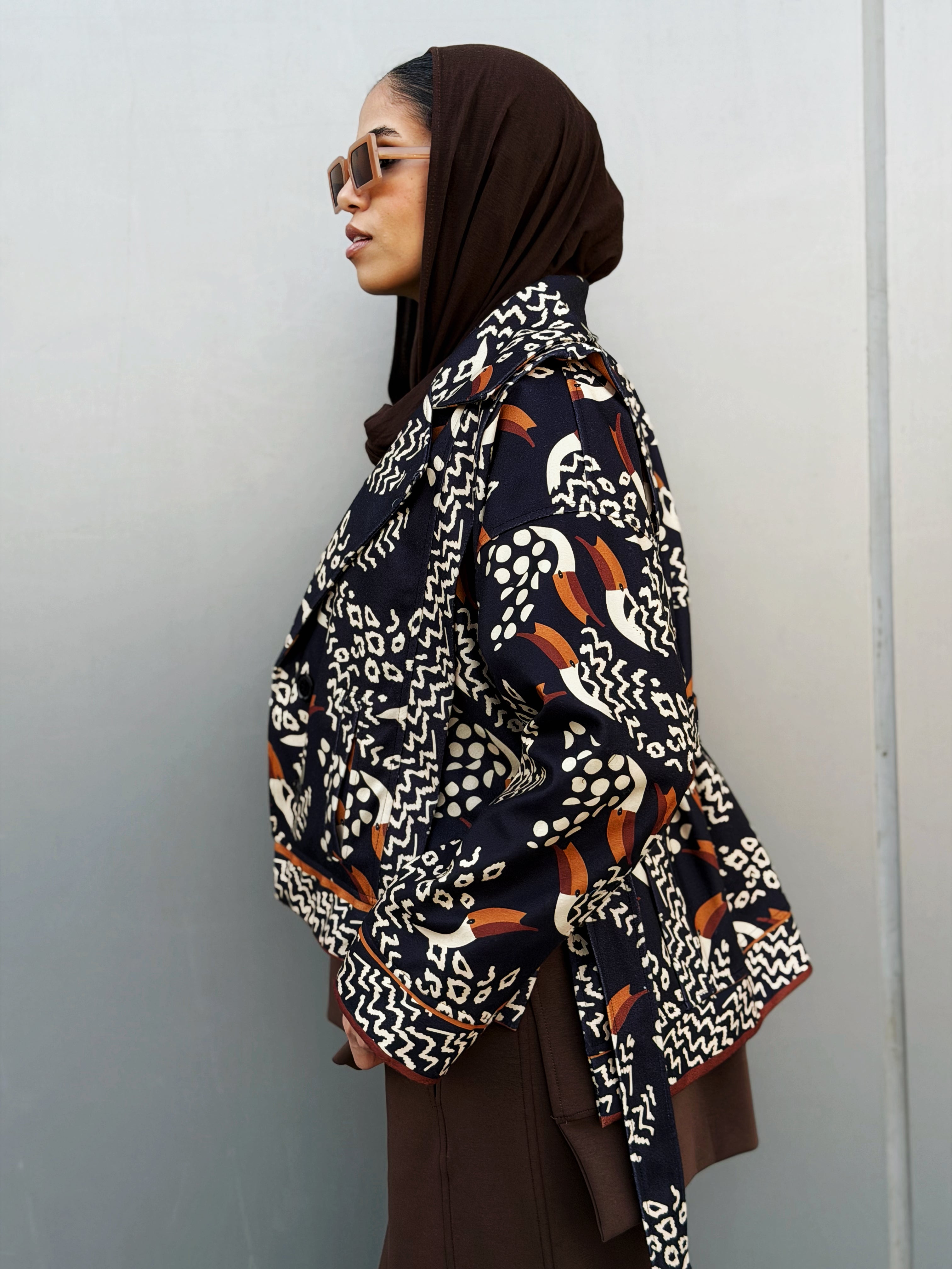 Tropical Black Jacket - AB ESSENTIALS