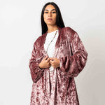 Velvet Cardigan Rose - AB ESSENTIALS