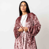 Velvet Cardigan Rose - AB ESSENTIALS