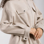 Warm Wool Jacket Beige - AB ESSENTIALS