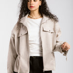 Warm Wool Jacket Beige - AB ESSENTIALS