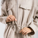 Warm Wool Jacket Beige - AB ESSENTIALS