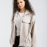 Warm Wool Jacket Beige - AB ESSENTIALS