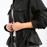 Warm Wool Jacket Black - AB ESSENTIALS