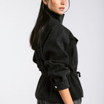 Warm Wool Jacket Black - AB ESSENTIALS