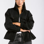 Warm Wool Jacket Black - AB ESSENTIALS