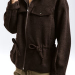Warm Wool Jacket Brown - AB ESSENTIALS