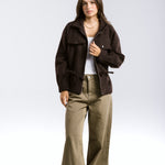 Warm Wool Jacket Brown - AB ESSENTIALS