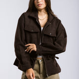 Warm Wool Jacket Brown - AB ESSENTIALS