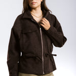 Warm Wool Jacket Brown - AB ESSENTIALS