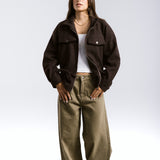 Warm Wool Jacket Brown - AB ESSENTIALS
