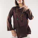 Wave Blouse Brown - AB ESSENTIALS
