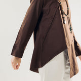 Wave Blouse Brown - AB ESSENTIALS