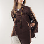 Wave Blouse Brown - AB ESSENTIALS