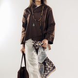 Wave Blouse Brown - AB ESSENTIALS