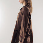 Wave Blouse Brown - AB ESSENTIALS