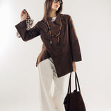 Wave Blouse Brown - AB ESSENTIALS