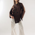Wave Blouse Brown - AB ESSENTIALS
