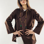 Wave Blouse Brown - AB ESSENTIALS