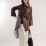 Wave Blouse Brown - AB ESSENTIALS