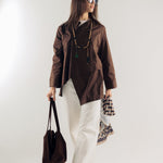 Wave Blouse Brown - AB ESSENTIALS
