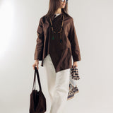 Wave Blouse Brown - AB ESSENTIALS