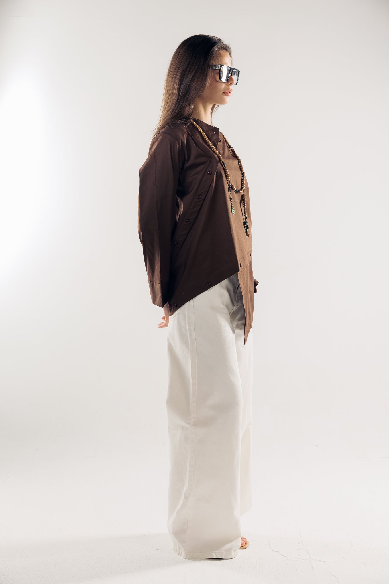 Wave Blouse Brown - AB ESSENTIALS