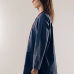 Wave Blouse Navy - AB ESSENTIALS