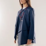 Wave Blouse Navy - AB ESSENTIALS