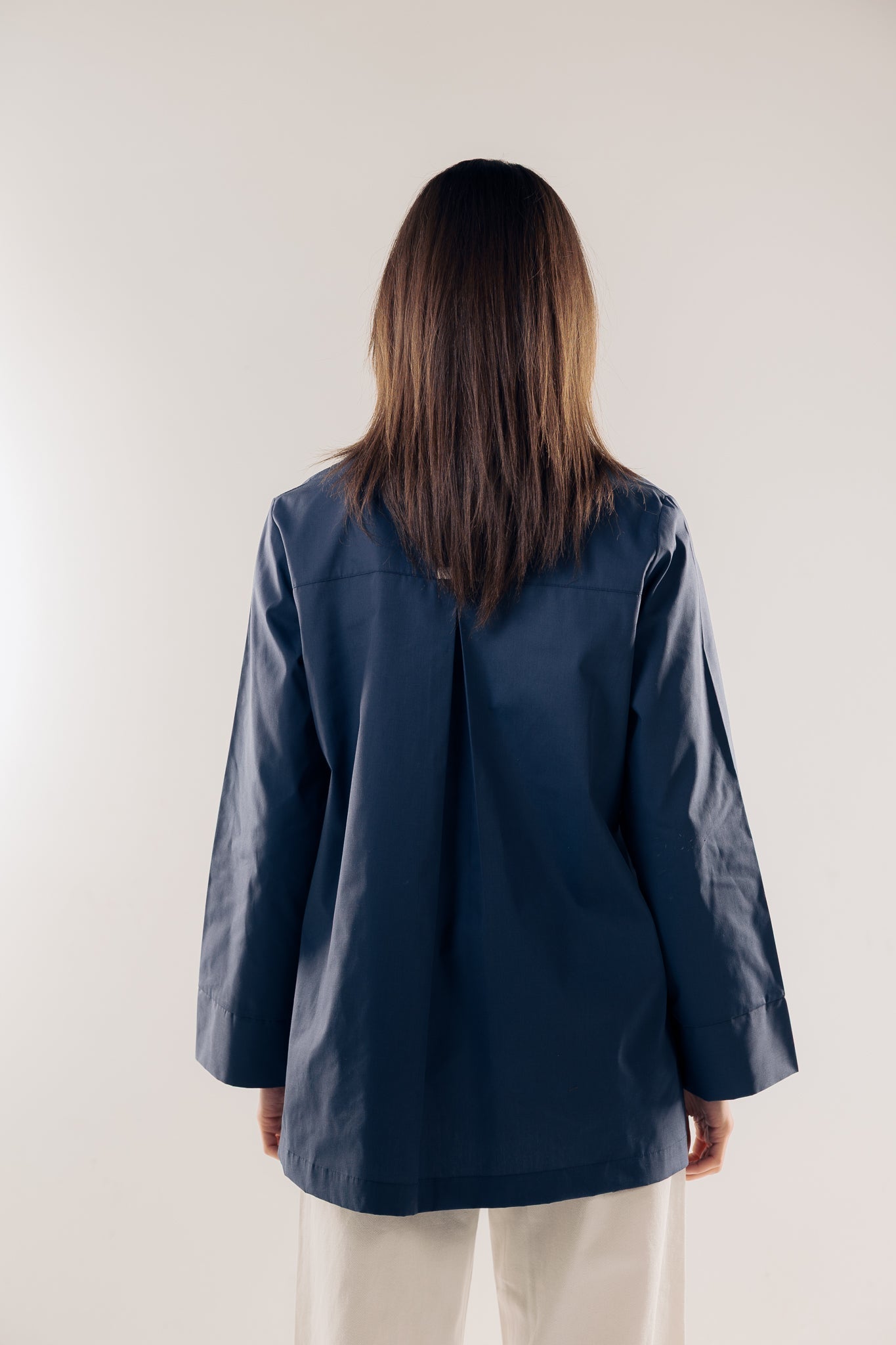 Wave Blouse Navy - AB ESSENTIALS