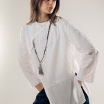 Wave Blouse White - AB ESSENTIALS