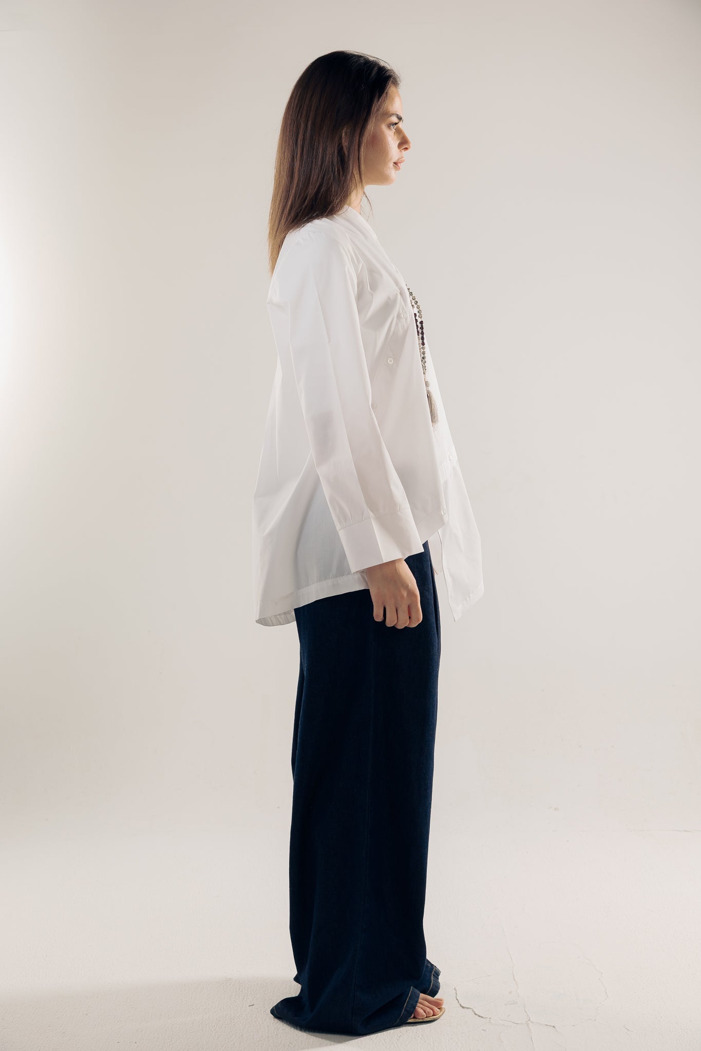 Wave Blouse White - AB ESSENTIALS