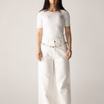White Denim Pants - AB ESSENTIALS