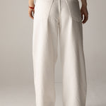 White Denim Pants - AB ESSENTIALS