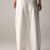 White Denim Pants - AB ESSENTIALS