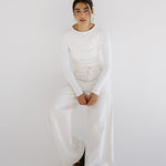 White Denim Pants - AB ESSENTIALS