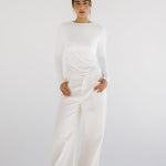 White Denim Pants - AB ESSENTIALS