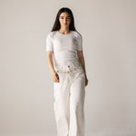 White Denim Pants - AB ESSENTIALS