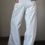 White Denim Pants - AB ESSENTIALS