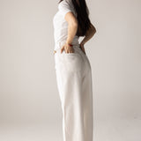 White Denim Pants - AB ESSENTIALS