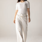 White Denim Pants - AB ESSENTIALS