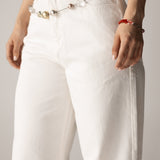 White Denim Pants - AB ESSENTIALS