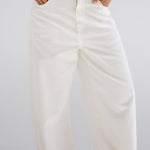 White Denim Pants - AB ESSENTIALS