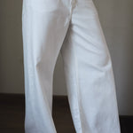 White Denim Pants - AB ESSENTIALS